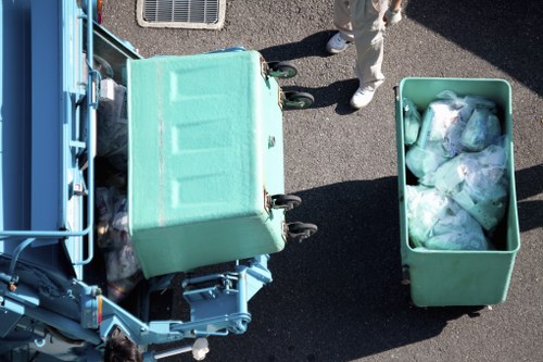 Inspection of commercial waste containers during an investigation of a missed collection